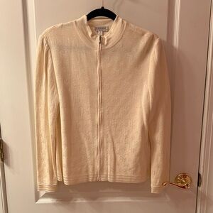 Vintage 2007 Beige Star Patterned Knit Sweater